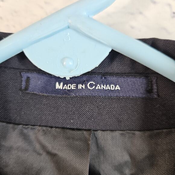 Vtg Ralph Lauren Polo University Men's Navy Blue 100% Wool Blazer Jacket Sz 42S - Picture 4 of 10